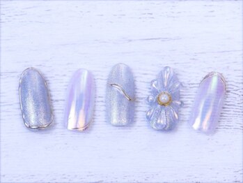 ネイル ブーマー(Nail BOOMER)/オーロラネイル/フラワーネイル