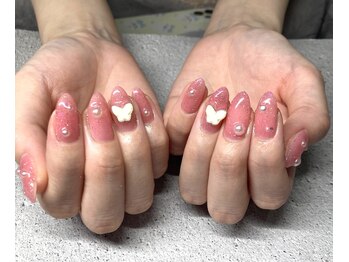 マイム(mayim)/春ピンクネイル