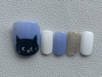 カラ ネイル 中津店(calla nail)/黒猫ちゃん