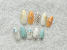 08ネイル(08 nail＆school)/夏ハンド☆