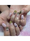 迷彩ネイル