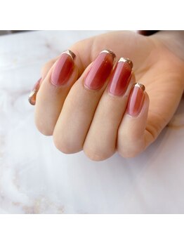 ヘアサロンドア(Hairsalon DooR)/艶カラーに純金ライン