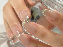 ノウェム(novem)/ガラスフレンチネイル