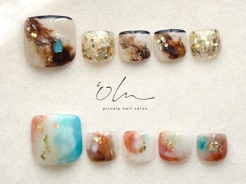 オル('olu)/9月フットネイル定額【Nuance】