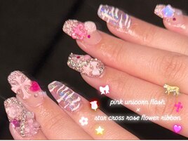 ピンクタイガーネイル