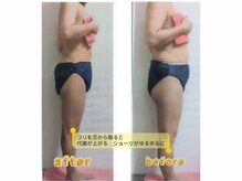 紬(TSUMUGI)の雰囲気（コリと歪みが取れると代謝が上がり、見た目も変わる。）
