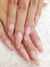 ネイリシャス(NAILICIOUS)/美しいヌーディープッチ柄♪