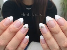 ユイットジョアーズ(Huit Jours)/シンプル可愛いフレンチネイル☆