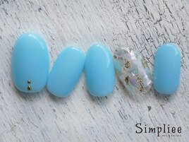 【HAND】シェル金箔ネイル