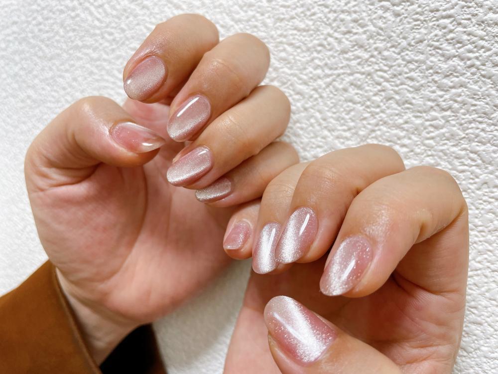 桜カラー マグネットネイル：PG007641687｜モグネイル(Mogunail