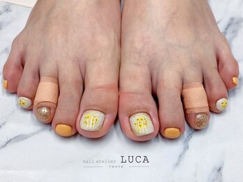 ネイルアトリエルカ(nail atelier LUCA)/M-303 大人可愛い押し花ネイル