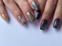 アイネイルズ 梅田店(I nails)/奥行きニュアンスアシメ¥10700