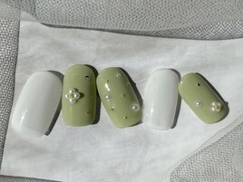 定額デザインB/パールネイル
