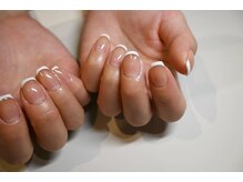 ウノプリール ネイル 茶屋町店(unopulir nail)/【シンプルフレンチアート】