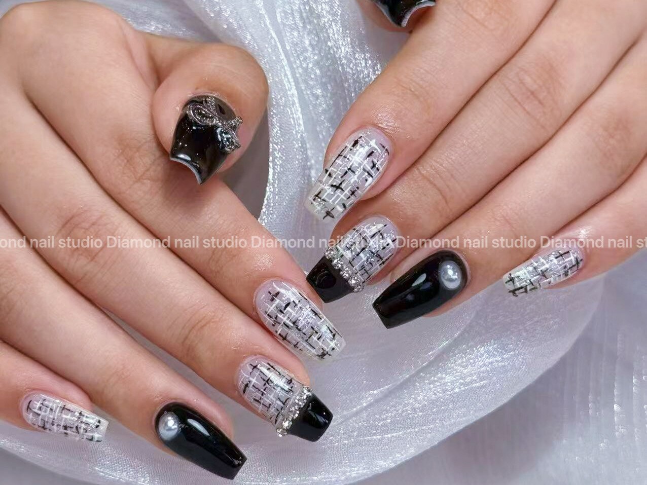 美品 CHANEL サングラス ツイードデザイン ブラック シャネル サングラス CH5422B C501/T8 Black & Strass 偏光