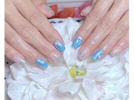 夏ネイル　オーロラネイル