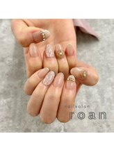ロアンネイル(roan nail)/ツイード×フレンチ