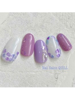 ネイルサロン クイル(QUILL)/6月あじさい(2)