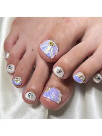 フット夏ネイル