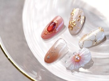 エヌアット 新宿西口(n@nail)/2本手描きアートコース