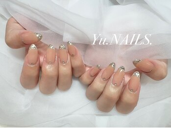 ユーネイルズ 恵比寿(Yu.NAILS.)/夏ネイル◎ガラスフレンチ