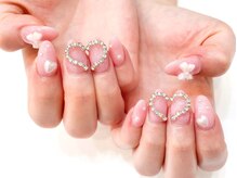 ネイルコレクション ピンク(Nail Collection Pink)/ジェル定額￥7990☆リボン