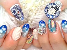 からふる/お客様オーダー冬痛ネイル