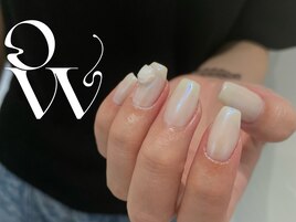 ホワイト×ブルーオーロラ