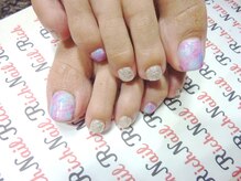 ネイル リッチ(Nail Rich)/タイダイ☆フット