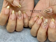 エルフィオーレ ネイルアンドアイラッシュ 高田店(el fiore)/ミラーフレンチ