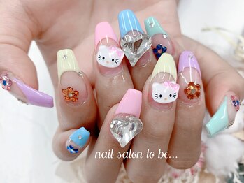 ネイルサロン トゥービー 御徒町上野(To Be)/パーツ無制限コース9980円