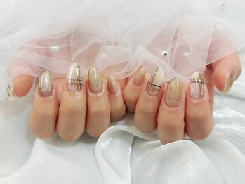 プティ アイビューティ 京橋店(peTiT eyebeauty)/冬ネイル チェックネイル