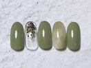 グリーンニュアンスネイル