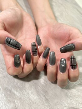 シャルム(Charme)/チェックネイル