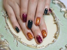 ネルフィーズ(NAILFY's)/暗めカラー秋ネイル