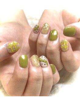 シエルズビューティー(ciel's beauty)/ピスタチオカラーネイル