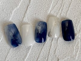 涼しげブルーニュアンス