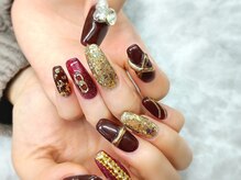 ネイルサロン シェル(Nail Salon SHELL)/ボルドーネイル