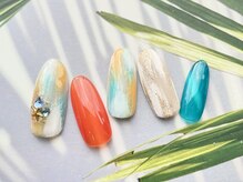 ターラ(Tara)/エスニック風タイダイネイル