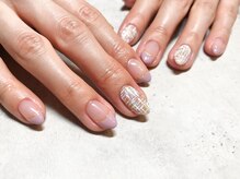 プルメリア(Plumeria)/【ハンド】パステル×ツイード