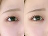 【ここまで変わる】フラットラッシュ140本まで brownオフ無[新潟/まつげ]
