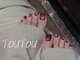 トゥートゥー(TOUTOU)の写真/デザイン豊富★ぴったりなフットネイルが必ず見つかる!お洒落な足元へ♪お仕事柄ネイルができない方にも◎