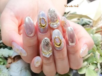 リンドゥネイル 上小田井店(Rindu Nail)/ミラーx天然石