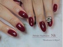 エヌ アンド(N&)/ボルドーワンカラー