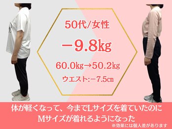 ココロ(COCORO)/ダイエット　50代/女性　-9.8kg