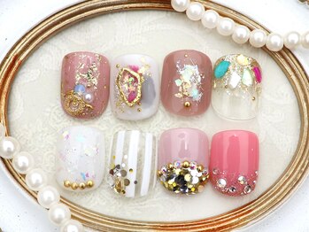 アーク ネイルアンドアイビューティ(Ark)/Foot親指2本付け放題♪