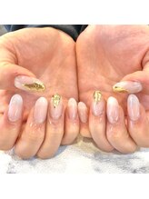 ネイルサロン マリブ(Maribu)/ニュアンスミラーネイル