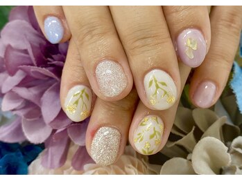 ディーネイル 天王寺(D-nail)/【日置】夏限定！金箔アート