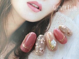 【フラワーネイル】