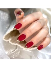 エムネイル ブランチ(Mネイル branch)/maeda..ミラーフレンチネイル